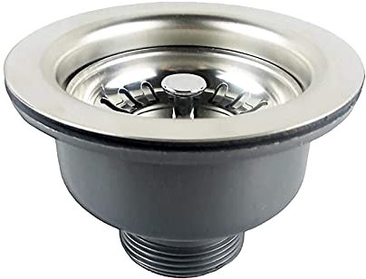 Kitchen Sink Drain Strainer Assembly Stainless Steel Sink Basket Strainer Plug Waste Sink for Home, Kitchen, Balcony Sink