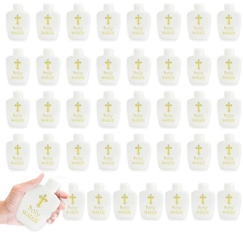 BolianOvi 40Pcs Holy Water Bottles Holy Water Empty Containers 60ml Holy Water Plastic Bottle