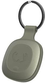 Fresh 'n Rebel Smart Finder - Funktioniert mit Apple Wo Ist? (IOS), Schlüsselfinder mit Lautsprecher, Smart Tag, IP67 Staub- und wasserdicht, Unterstützt Lost Mode, Austauschbare Akku (Dried Green)