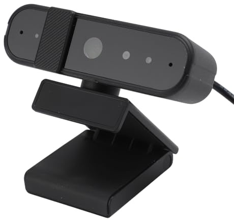 Jectse Webcam 1080P pour Windows Hello, Webcam de Reconnaissance Faciale à Mise au Point Automatique, Webcam D'ordinateur USB Grand Angle 120° avec Couverture Privée, Déverrouillage de
