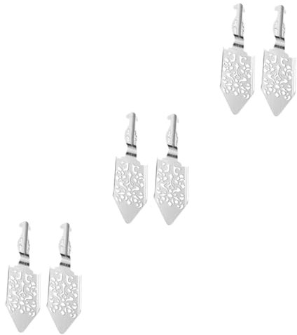 Cabilock 6 Piezas cuchara absenta vasos vidrio antiguos gotero absenta inoxidable Cucharilla metal Cucharilla diseño colador cubos azúcar gotero absenta delicado Mano