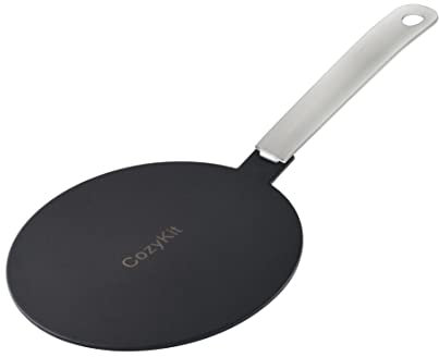 CozyKit 5.5inch Heat Diffuser Stainless Steel Induction Adapter Plate Removable Handle Coffee Milk Cookware Induction Hob Heat Cooking Diffuser for Electric Stove