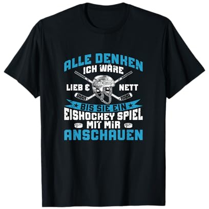 Eishockey Spieler Lustiges Alle Denken Ich Wäre Lieb T-Shirt