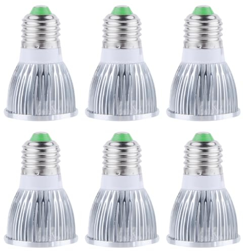 Lampadina E27 LED Faretto 9W, Luce Bianca Freddo 6000K 800LM, Equivalenti ad Lampada Alogene da 80W, Non Dimmerabili, Fascio 120 Gradi Spotlight LED, 6 confezione (Bianca Freddo-6000K, E27)