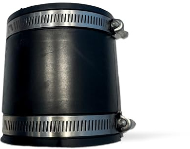 Aqua Universe 3 Flexible Rubber Connector, Coupling with Hose Clips for Copper, PVC, Cast Iron and Steel Pipes, Fits in Pipe Sizes Between Pipe Sizes 75mm - 90mm