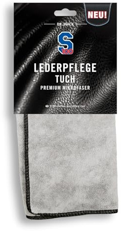 DR. WACK S100 Lederpflegetuch - Extrem weiches Mikrofasertuch für Leder - 100% fusselfreies Tuch - Kratzfreie Lederreinigung & -pflege - Für alle Ledertextilien, wie Hosen, Jacken, Kombis oder Stiefel