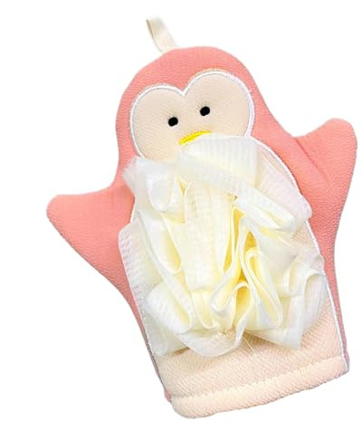 Body Scrub Guantes, Ducha Central Exfoliator | Dulce Dibujos Animados Mano Scrub Guantes - Accesorios de Baño, Loofah - Puf de ducha elástico para exfoliar la piel del baño