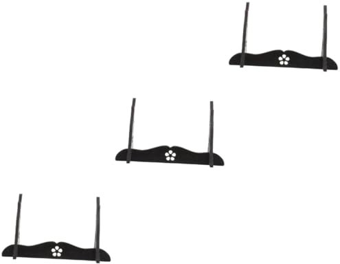 YARNOW 3 Pièces Présentoir d' organisateur d'épées de bureau Rester lame Titulaires support de bureau étagère range couteaux repose couteau support d' de bureau porte- en bois