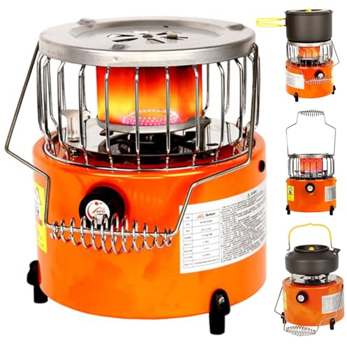 Tent Heater 7 x 8 2 in 1 Outdoor Camping Heater Protable Small Propane with Handle Removable Tent Safe for Camping Ice Fishing Backpacking Hiking