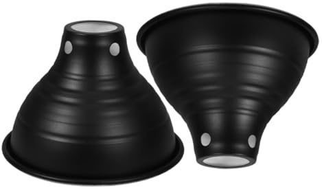 DECORNIJIA 2pezzi Lampada Riflettore Rettile Copertura Ottica Calore Uniforme per Terrari Lucertole Tartarughe