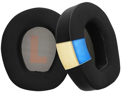 kwmobile 2x Headphone EarpPads for JBL Quantum 300 / Quantum 200 Replacement Ear Pads - Cooling Gel Headphone Ear Covers - Black