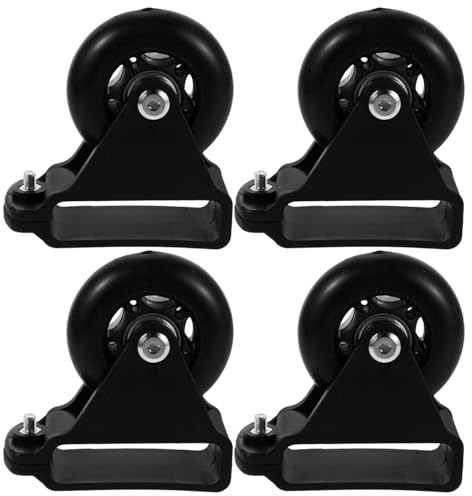 BAZEITFLOW 4 Ruote di Ricambio per Scale Telescopiche Puleggia di Bilanciamento in Alluminio e Plastica Accessori per Sostituzione Gruppo Puleggia Ruote per Scale Pieghevoli Uso Domestico