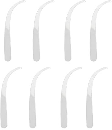 Cuixia 8 Pcs Acrylic Earring Holder Try On Sticks, Transparent Earring Display Tool, Acrylic Earrings Holder Single Pair L Shape Design for Stud and Dangle Earrings Display