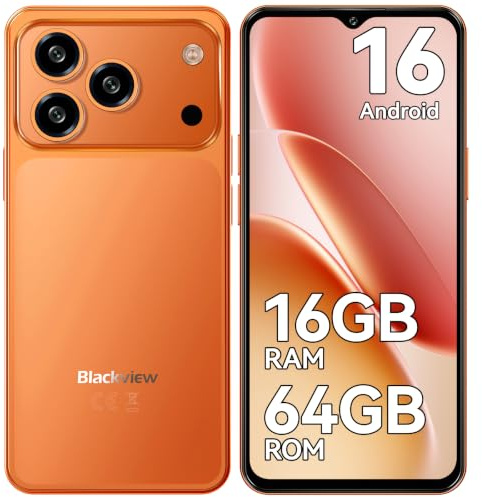 Blackview Wave 7C Mobile Phones, Android 16 Smart Phone, 16GB+64GB/2TB