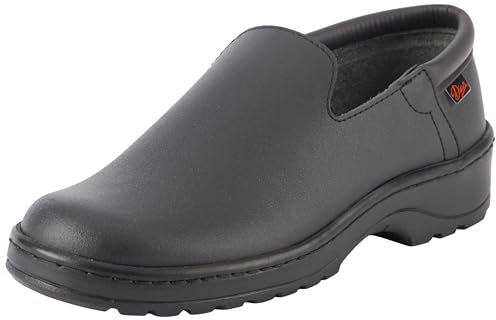 DIAN - Marsella Negro 41, Zapato de Trabajo para Sanidad y Hosteleria, Zapato Laboral Unisex, Plantilla Acolchada Antibacteriana, Transpirable, Antirozaduras, Suela Antideslizante y Antiestática.