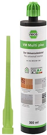 Gartenwelt Riegelsberger RECA VM Multi Plus 2-K Verbundmörtel 300ml zur Befestigung in Beton Voll- und Lochsteinen Montagemörtel Injektions-Mörtel Reparaturmörtel Klebemörtel