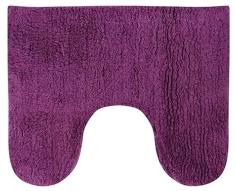 MSV Tapis de Bain Lavabo & WC Coton 45x35cm Violet