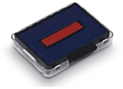 Trodat 5 Stück Kassetten Ersatz-Stempelkissen für Stempel 6/50/2 zweifarbig blau – rot