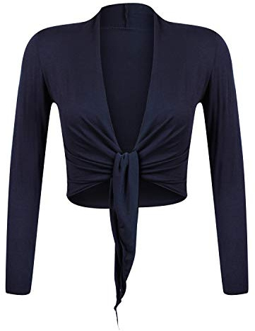 GLAMEXX24 Bolero Donna Elegante Coprispalle Giacchetta con Maniche Lunghe Top Bolero Cardigan da Sera Casual per Matrimonio Cerimonia Festiv