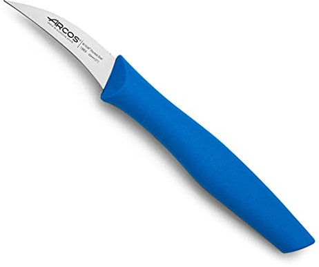 Arcos Coltello per Sbucciare le Patate in Acciaio Inossidabile per Cucina Professionale, Manico Ergonomico in Polipropilene, Lama da 60 mm, Verde, Serie Nova