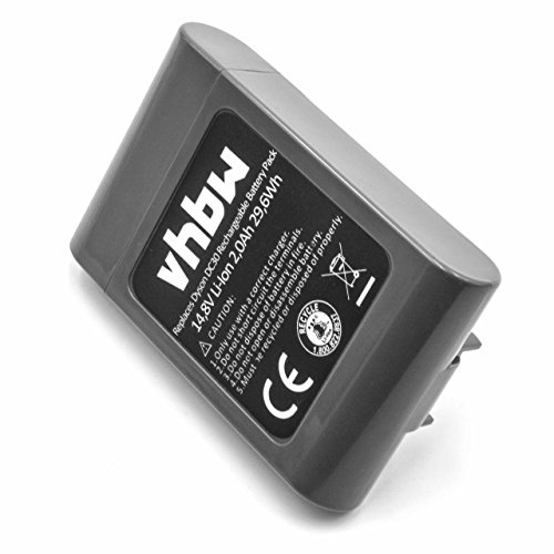 vhbw Batterie Compatible avec Dyson DC30 White | DC35, DC30 aspirateur gris (2000mAh, 14,8V, Li-ion)