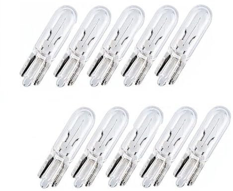 INION 10x Stück – W1.2W - W2.1x9.5d - T5-1.2W - KFZ Beleuchtung - LONGLIFE - Glühlampe Glassockellampe Glühbirne Soffitte Autolampen WERKSTATTWARE/chiavi