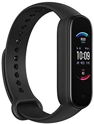 Amazfit Smartwatch Band 5 Fitness Tracker mit integrierter Alexa, 15 Tagen Akkulaufzeit, Blutsauerstoff, Herzfrequenz, Schlafüberwachung, Digitale uhr für Sport