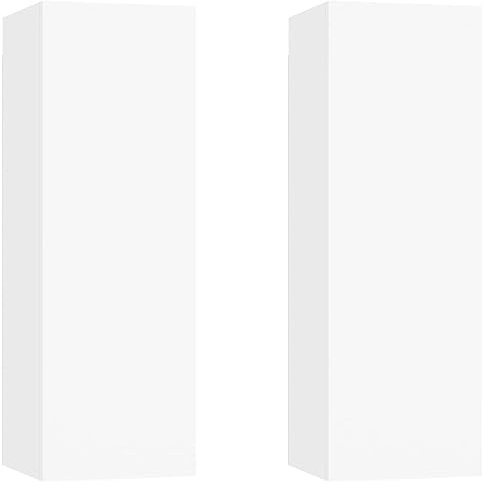 vidaXL TV-Schränke 2 STK. Weiß 30,5x30x90 cm Holzwerkstoff