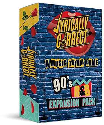 Lyrically Correct '90s R&B Expansion Pack - Music Trivia Card Game Add-On - Finish the Lyrics Challenge, Fun for Adults, Party or Family Night