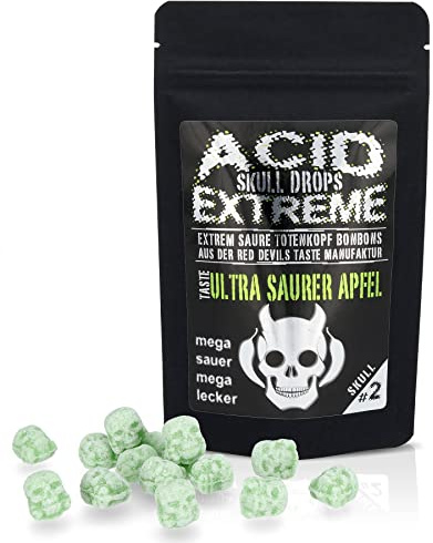 RED DEVILS TASTE ULTRA SAURERE APFELBONBONS - ACID SKULL EXTREME