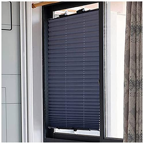Xrdbfd Rollo Mit Saugnapf, Sonnenschutz Verdunkelungsrollo, Plissee-Rollo, Sonnenschutz Rollo, Dachfenster Thermo Rollo, 65x140/70x140cm Temporäre Jalousien, Ohne Bohren,80x180cm/31.5 * 71in