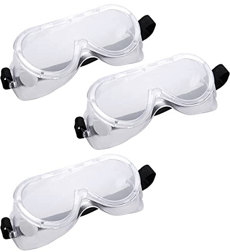 Transparente Arbeitsschutzbrille, Vollsichtbrille - Anti-Fog, Profi Schutzbrille für Brillenträger, Baustelle, Labor & Werkstatt