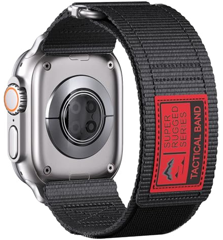 Correa Compatible con Apple Watch Ultra 3/2/Ultra 49mm 46mm 45mm 44mm 42mm, Nylon Sport Correa de Repuesto para Apple Watch Series 11/10/9/8/7/6/5/4/3/2/1/SE 3/2/SE