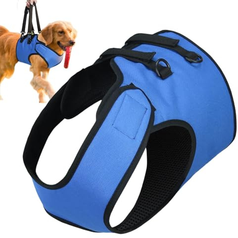 Hundegeschirr zum Heben, verstellbare Schlingenstütze | Oxford-Gewebe, Vorderbeinstütze, Hundehebegeschirr, damit Ihr Welpe Treppen hoch und runter geht, Ständer (S, M, L)