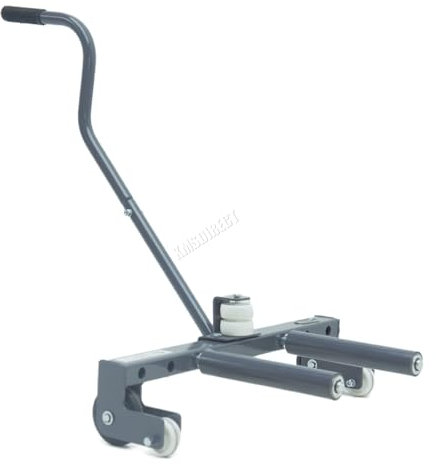 SwitZer Heavy-Duty Adjustable Wheel Dolly 220kg Capacity 280-605mm Height Range 860mm Ergonomic Handle for Wheel Tire Tyre Lifting Moving Equipment and Transport Grey