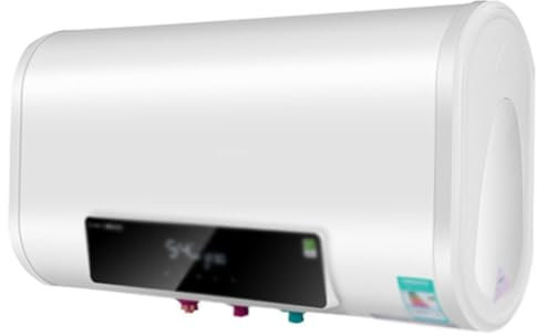 FLNOZAMZ Instant Electric Tankless Water Heater, Household Water Storage Type Variable Frequency Water Heater, Intelligent Temperature Control, Remote Control (C 50L)