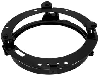 Briny River 1Pc Anello Di Montaggio Adattatore Per Fari A LED Rotondi Da 7 Pollici Per Motociclette Compatibile Con Wrangler JK 2007-2016 Compatibile Con Har-leys Davidson FLD 2012-2013 Nero