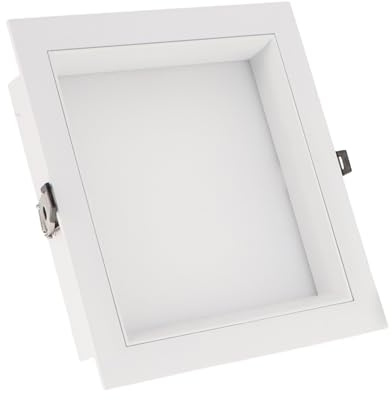 ONSSI LED-Deckeneinbauleuchte 30W 3300lm,Quadratisch 230x230 mm,(CCT-Änderung in Weiß-Neutral-Warm), vertiefter (Weißer Rahmen)
