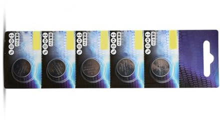 Lot de 5 piles bouton CR1632/1620/1616 3 V