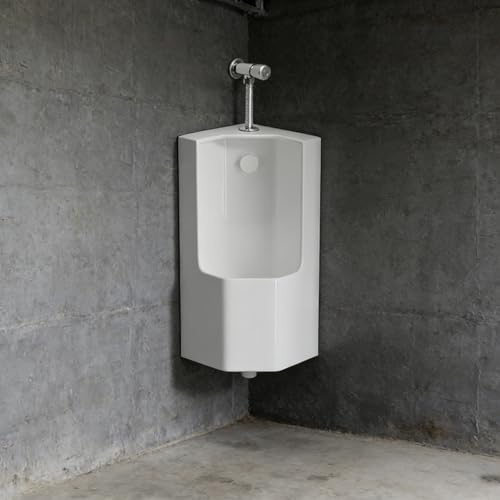 Orinatoio angolare da parete in ceramica con lavabo per risparmiare spazio in spazi commerciali e residenziali