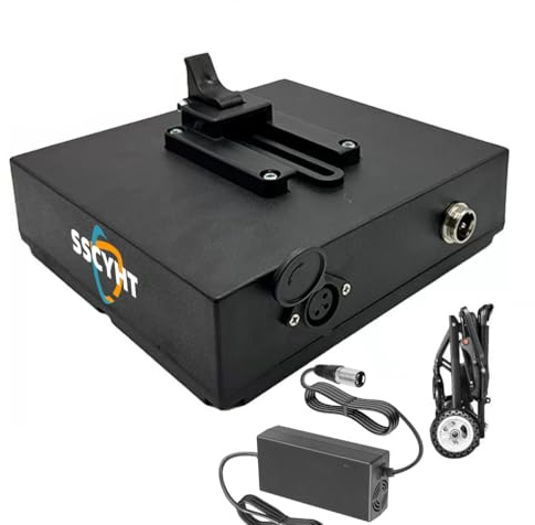 24V15Ah,SSCYHT 24V 6Ah 10Ah 12Ah 15Ah 18Ah 20Ah Lithium Battery 24 Volts Electric Wheelchair Battery Clip-on Type for Mobility Scooter Motor