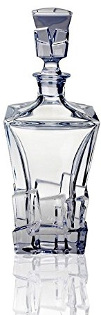 Bohemia Jihlava Crack Decanter, Cristallo al Piombo, Taglia Unica