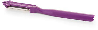 Börner Éplucheur Combiné • Éplucheur Universel avec lame en acier inoxydable • Éplucheur de légumes et fruits • Pour éplucher, évider et garnir • Éplucheur de cuisine (Violet)