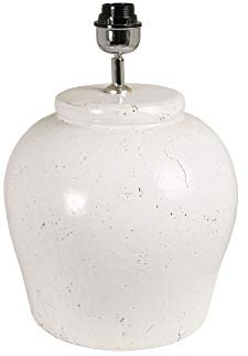 Light & Living Lampenfuss Ø30x40 cm ETNA small antik weiss für E27 Leuchtmittel für Wohnzimmer Esszimmer Schlafzimmer usw.