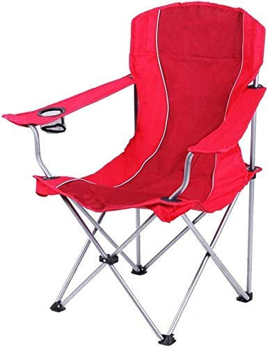 Silla Plegable portátil y Liviana para Acampar con reposabrazos y portavasos La Silla Plegable agrega algodón y es cómoda para Exteriores, Caminatas, Festivales, Servicio Pesado, Capacidad d