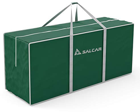 SALCAR Große Aufbewahrungstasche, 150cm Reißfest Wasserdicht Reisetasche, Faltbar Kleideraufbewahrung mit Verstärktem Griff, für Bettwäsche, Bettdecken und Kissen Trage Tasche Bettzeug, Grün