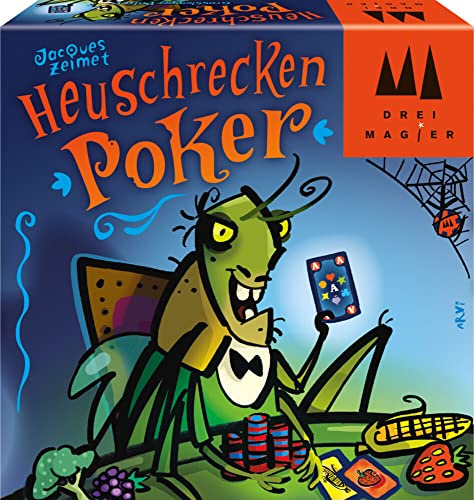 Schmidt Spiele 40893 Heuschrecken Poker, DREI Magier Kartenspiel, bunt | Drei Magier Kartenspiel