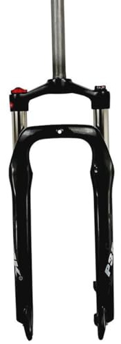 QHY Fahrrad Federgabel 26X4.0 Fatbike Gabel E-Bike-Vordergabel Reifen Scheibenbremse 100mm Federweg QR 1-1/8 for Schnee Strand XC MTB BMX Fahrrad (Color : Black)