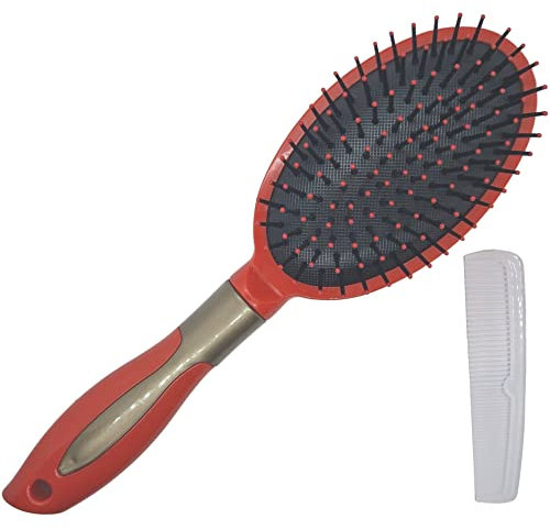 Mux Detangle Hair Brush for Women, Men, and Kids - Tangle Teaser for Curly Hair, Detangler Bristle Brush, Tangle Tamer (Pink)