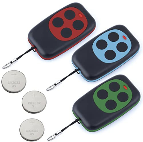 Arikaree Telecomando Cancello Universali Con Frequenza 433,92 Mhz Per Cancello Automatico Ampio Raggio. Elegante Telecomando Universale Programmabile A Codifica Fissa Batteria 3V Inclusa
